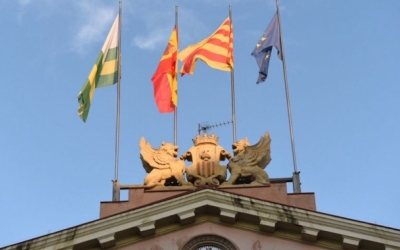 El frontó de l'edifici de l'Ajuntament de Sabadell | Roger Benet